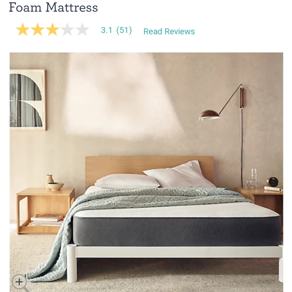 Casper original 12" memory foam mattress